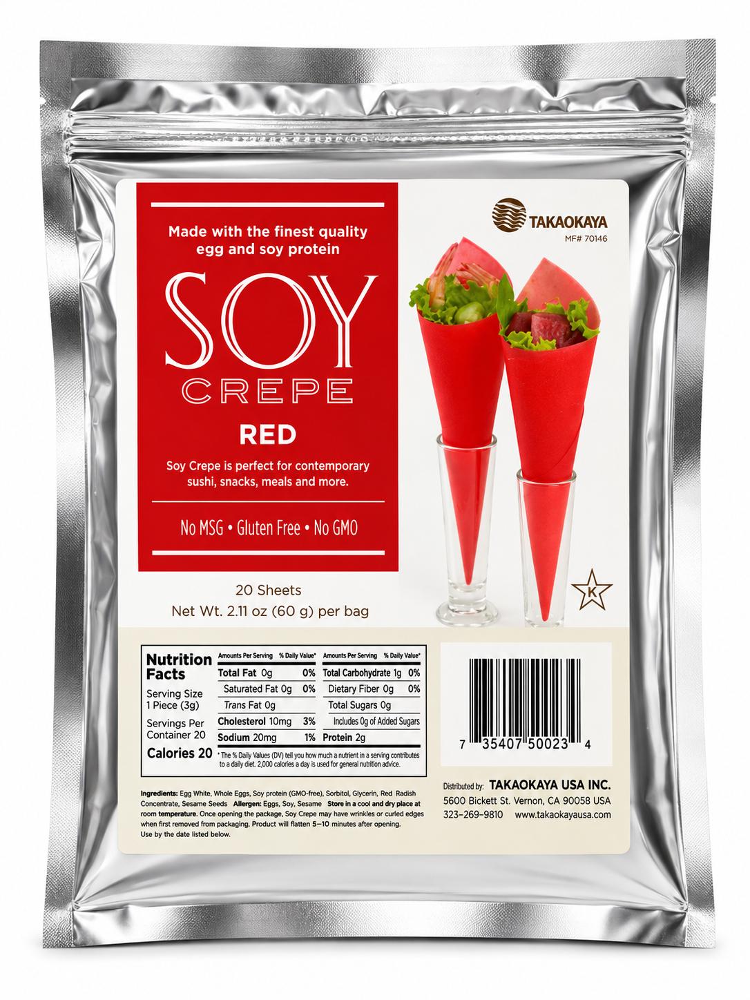 Soy Crepe Red